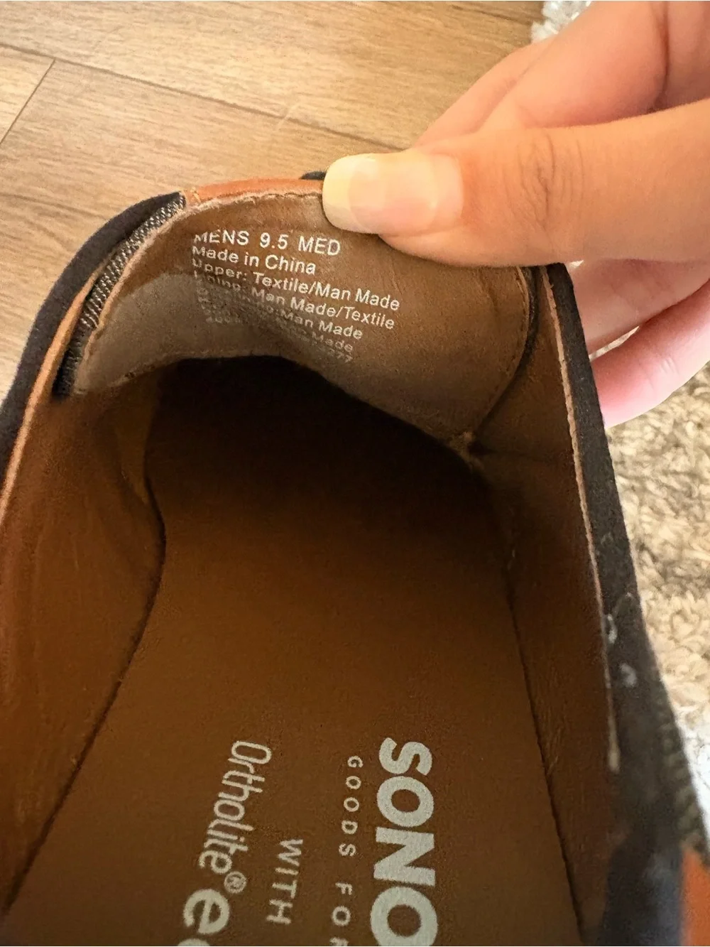 Sonoma black Canvas Oxfords with Brown Accents